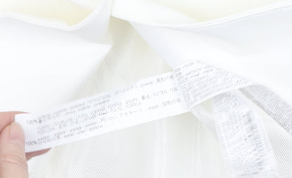 Zara Women's White XS Blazer, Formal, Shawl Lapel