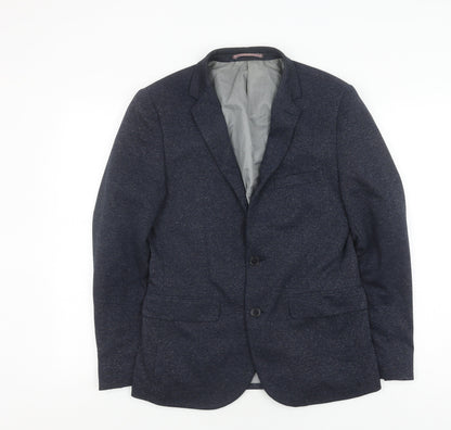 Mens UK Size S Burton Regular Blue Suit Jacket