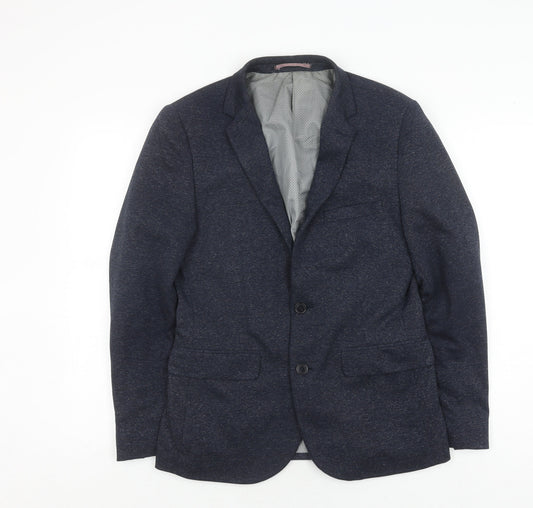 Mens UK Size S Burton Regular Blue Suit Jacket