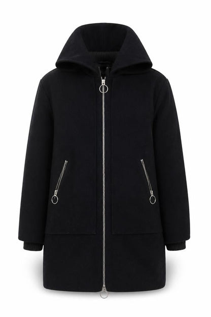 Womens UK Size 8 Topshop Black Hooded