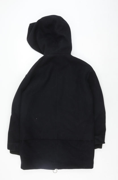 Womens UK Size 8 Topshop Black Hooded