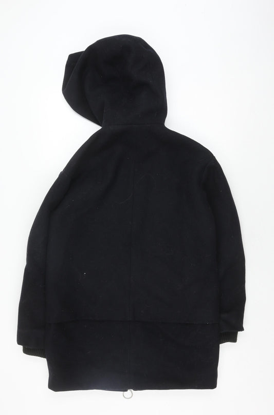 Womens UK Size 8 Topshop Black Hooded