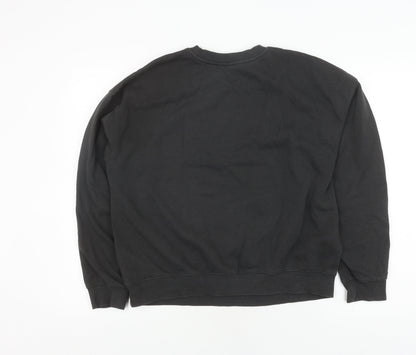H&M Unisex Black Pullover Sweatshirt M