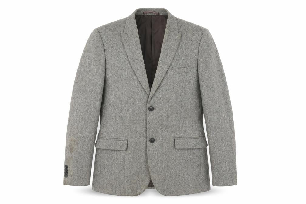 Mens UK Size 40 Topman Regular Grey Suit Jacket