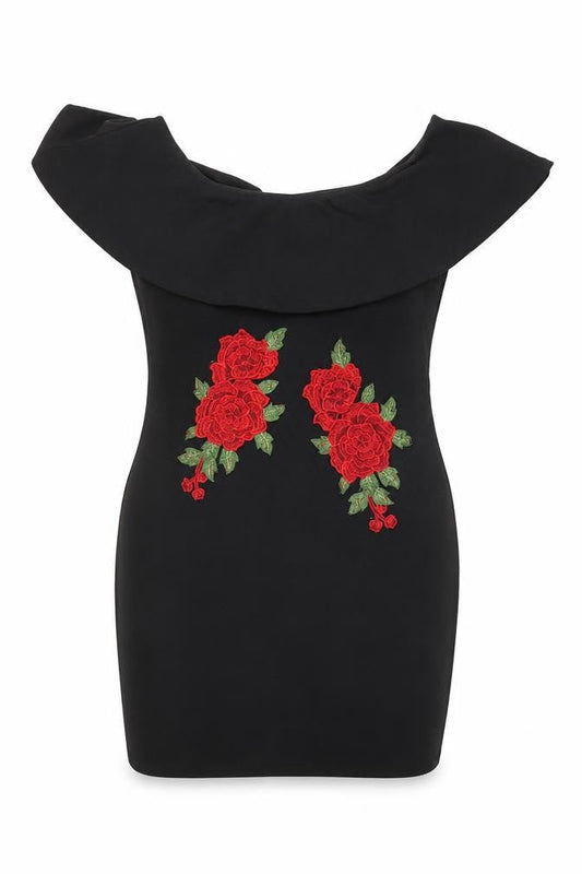 Boohoo Women's Black Bodycon Dress Size 10