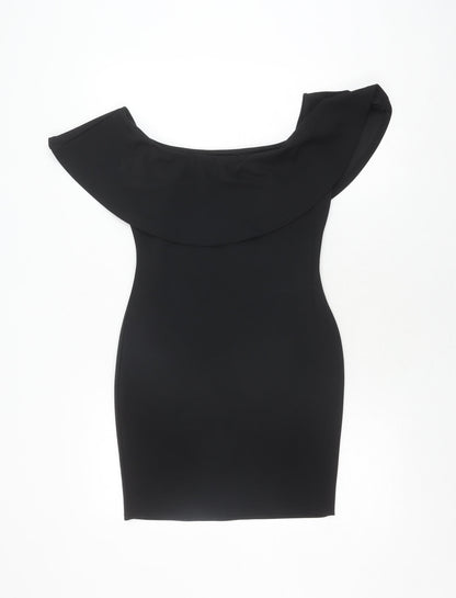 Boohoo Women's Black Bodycon Dress Size 10