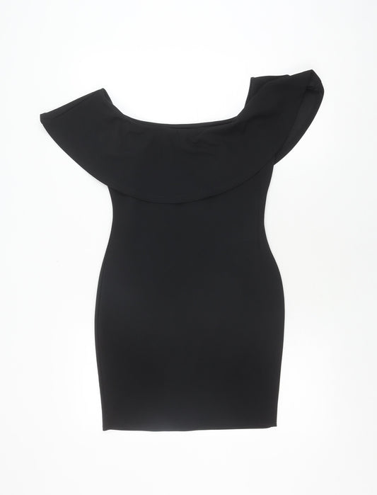Boohoo Women's Black Bodycon Dress Size 10
