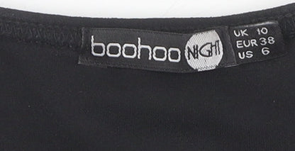 Boohoo Women's Black Bodycon Dress Size 10