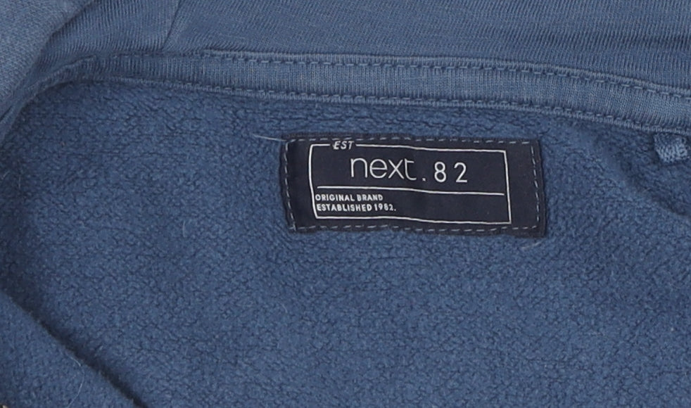 Next Boys Blue Full Zip Hoodie 9 Years - Cotton Blend