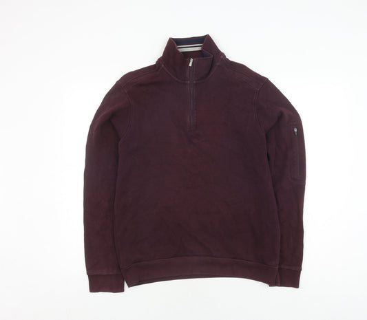 Mens UK Size M Marks and Spencer Purple Pullover Sweatshirt
