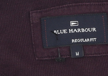 Mens UK Size M Marks and Spencer Purple Pullover Sweatshirt