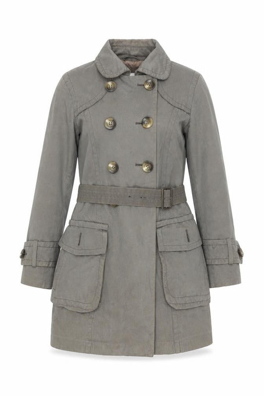 Womens UK Size S Zara Grey Trench Coat