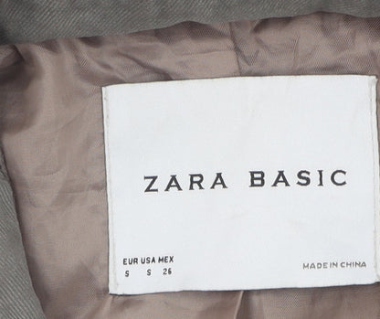 Womens UK Size S Zara Grey Trench Coat