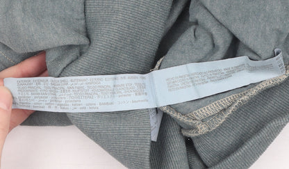 Bershka Women's Green Full Zip Hoodie Size L