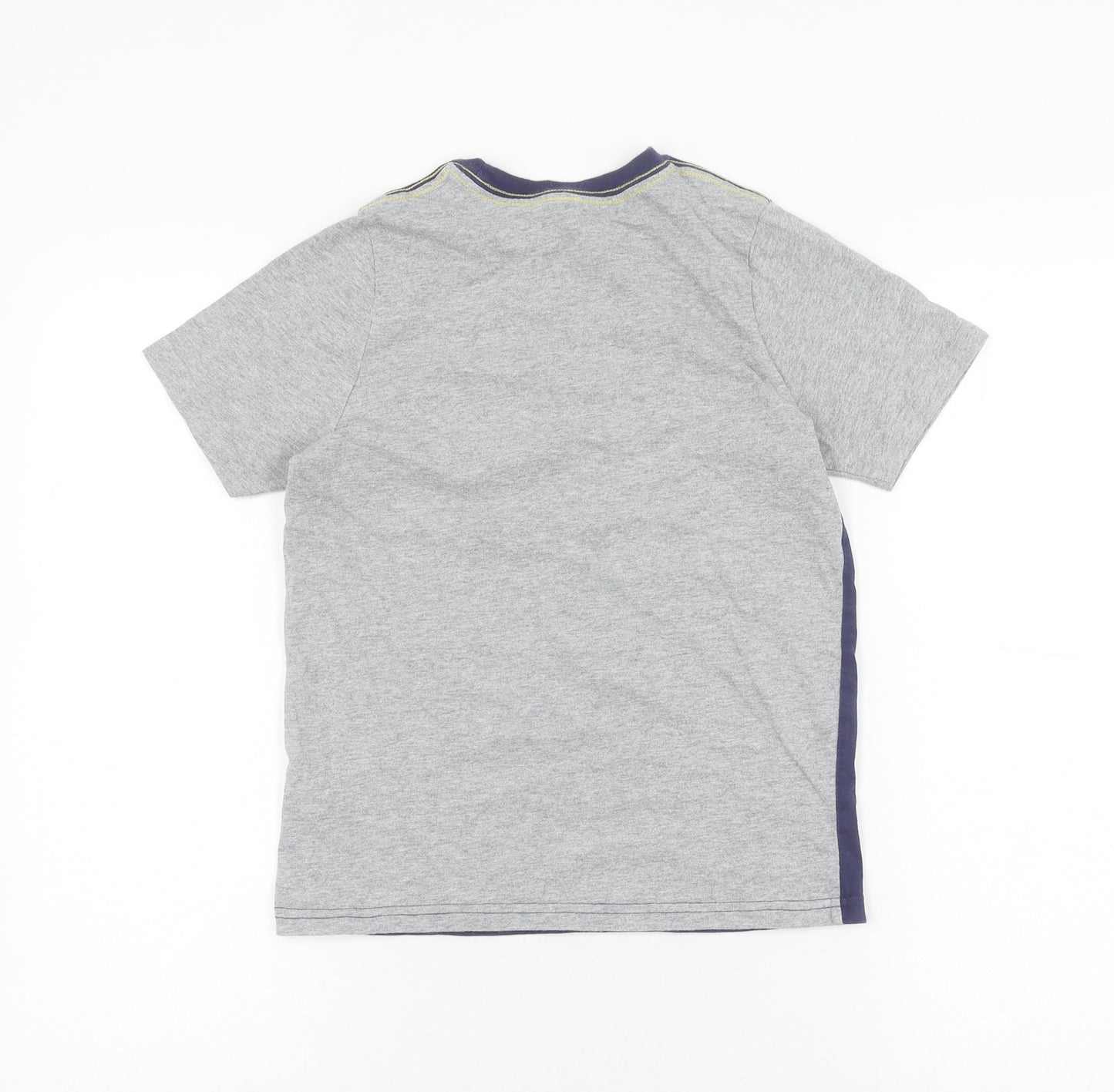 Johnnie B Boys Grey Cotton T-Shirt, 9-10 Years, Logo Accent