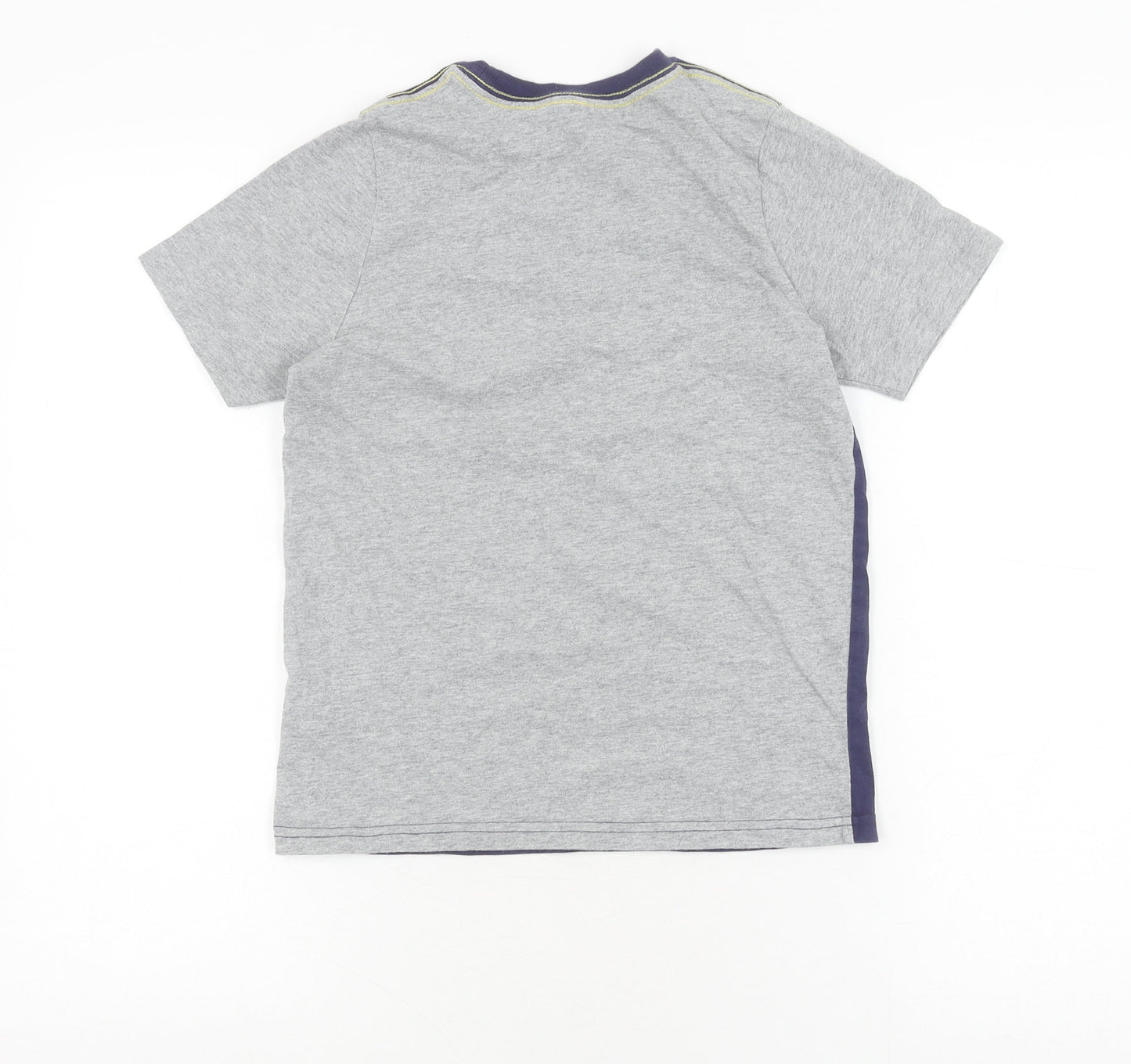 Johnnie B Boys Grey Cotton T-Shirt, 9-10 Years, Logo Accent