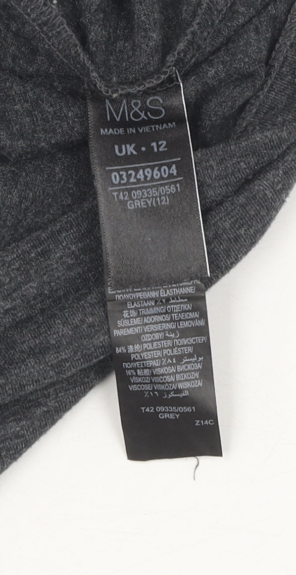 Marks and Spencer Grey Women's Dress Size 12