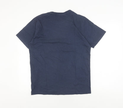 Levi's Men's Blue Logo T-Shirt, Size M, Crew Neck