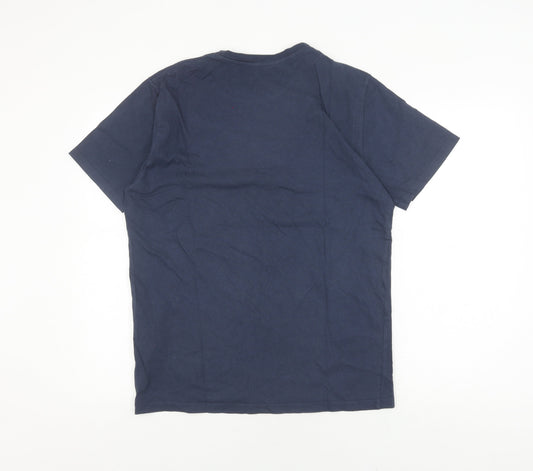 Levi's Men's Blue Logo T-Shirt, Size M, Crew Neck