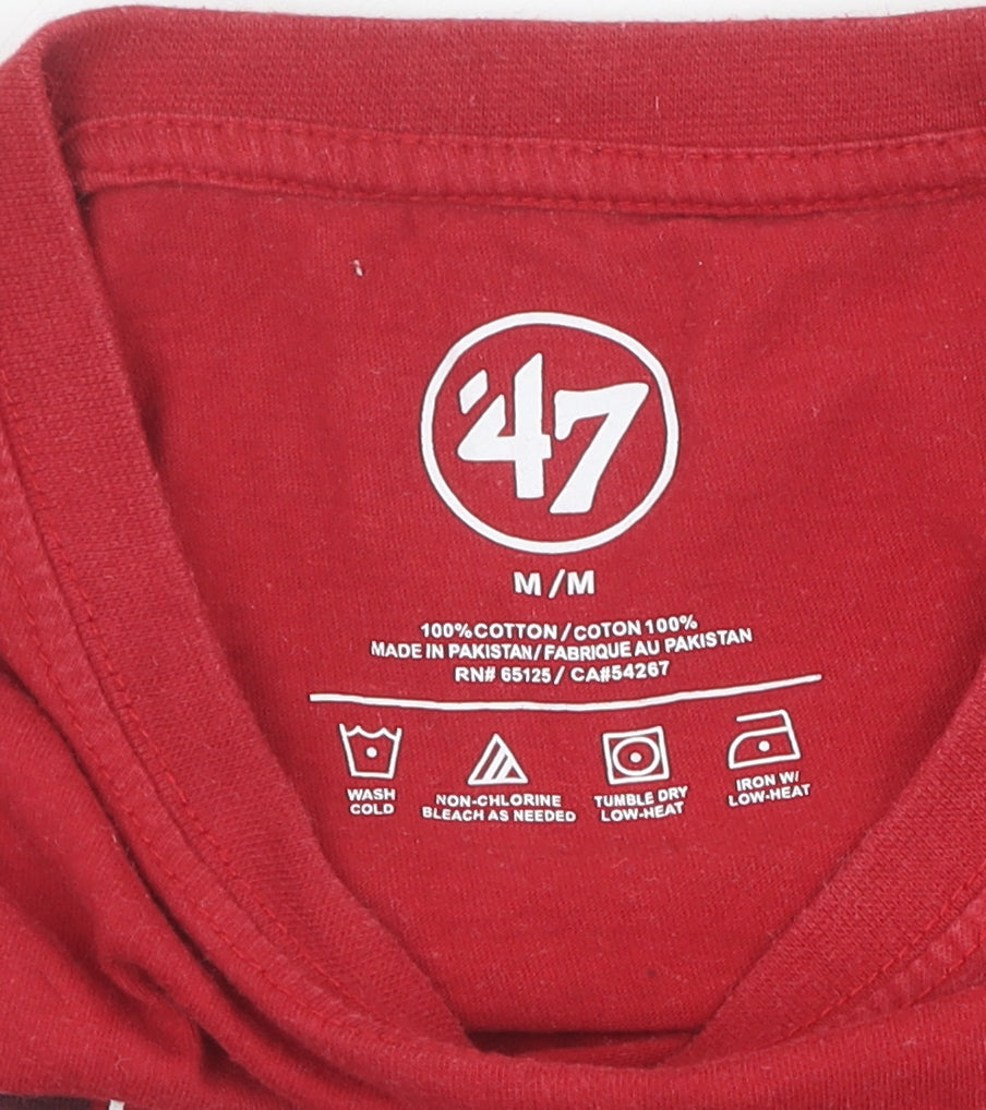 '47 Men's Red Chicago Bulls T-Shirt M Sz