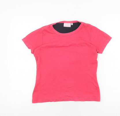 Womens UK Size 10 LA Gear Pink Basic T-Shirt