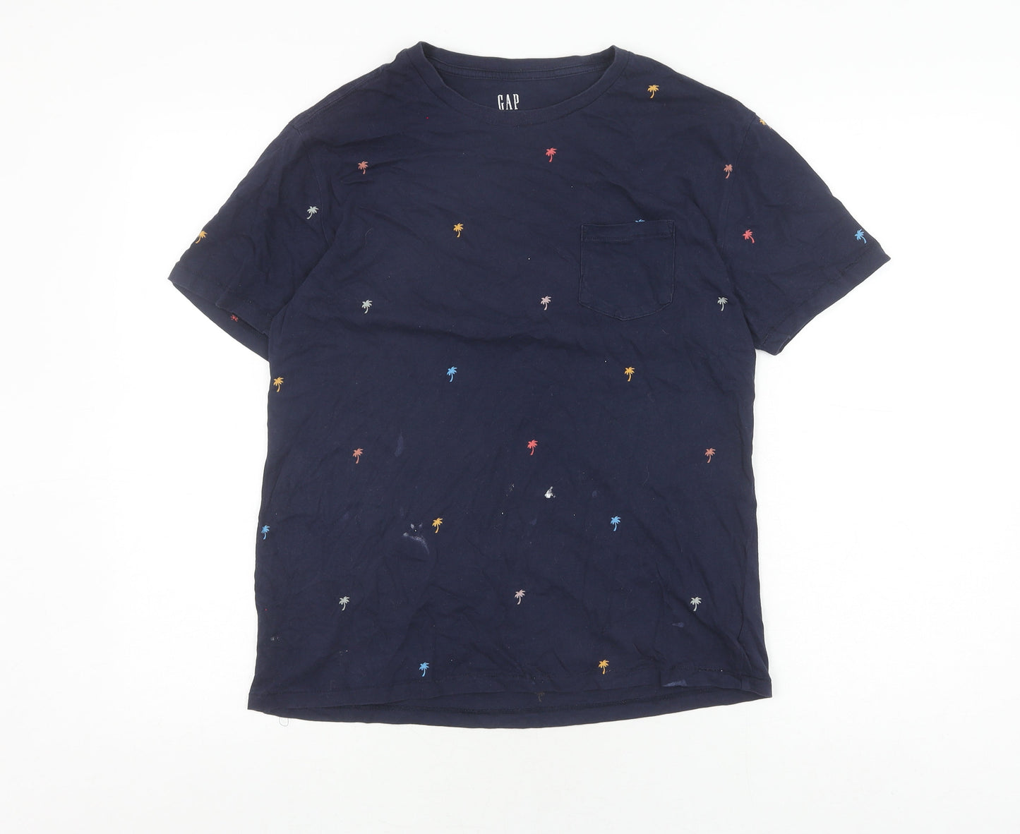 Mens UK Size M Gap Blue  T-Shirt