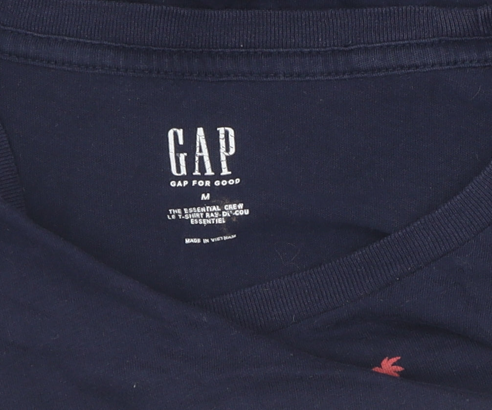Mens UK Size M Gap Blue  T-Shirt