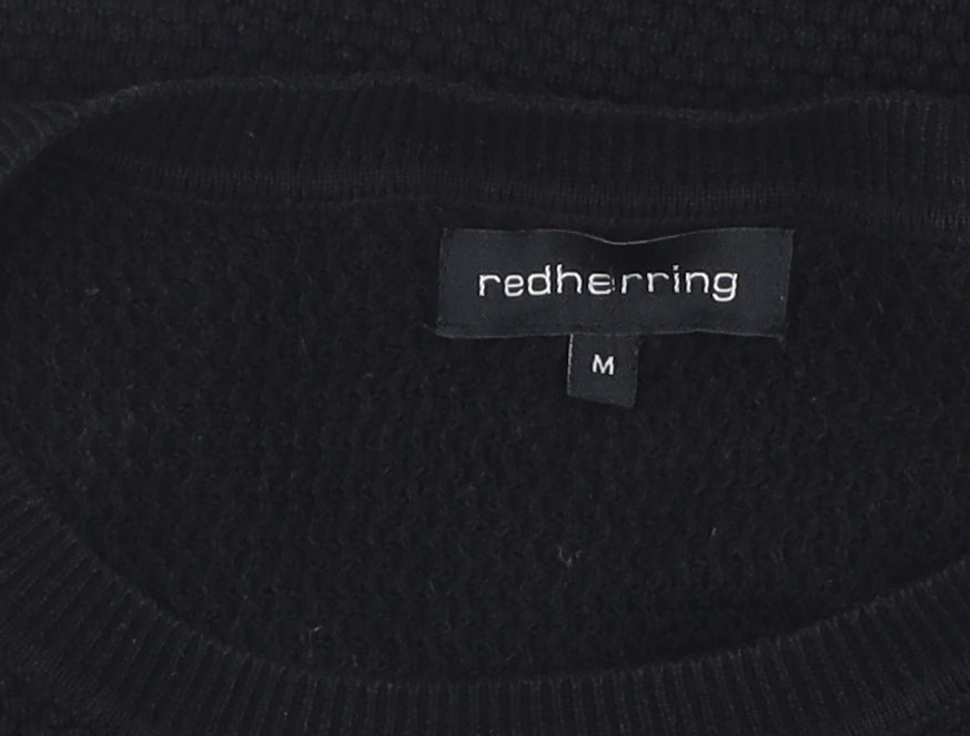 Red Herring Men's Medium Black Pullover Jumper