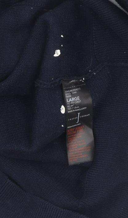 Jasper Conran Men's Blue L Pullover Jumper