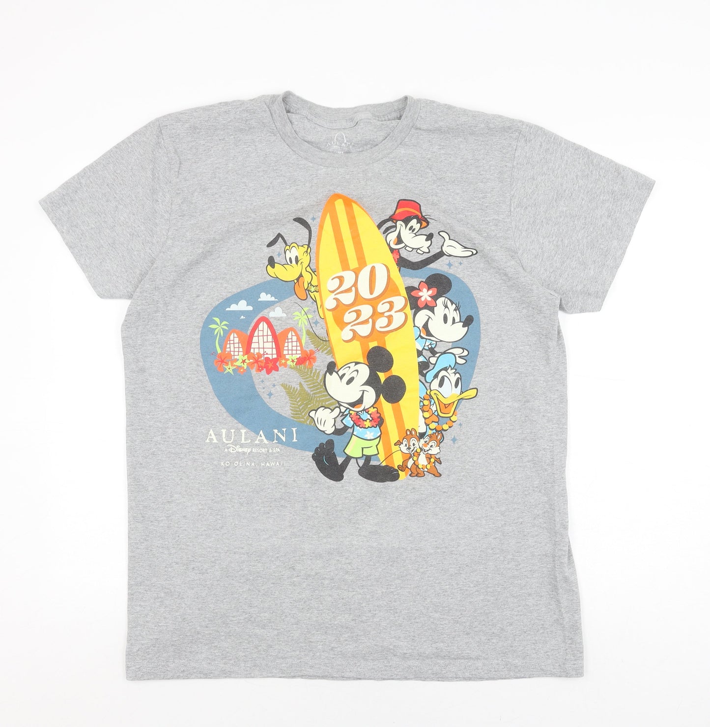 Mens UK Size XL Disney Grey  T-Shirt