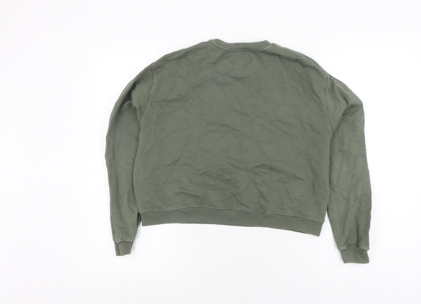 Womens UK Size 10 Pull&Bear Green Pullover Jumper