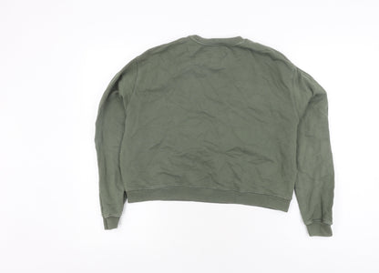 Womens UK Size 10 Pull&Bear Green Pullover Jumper