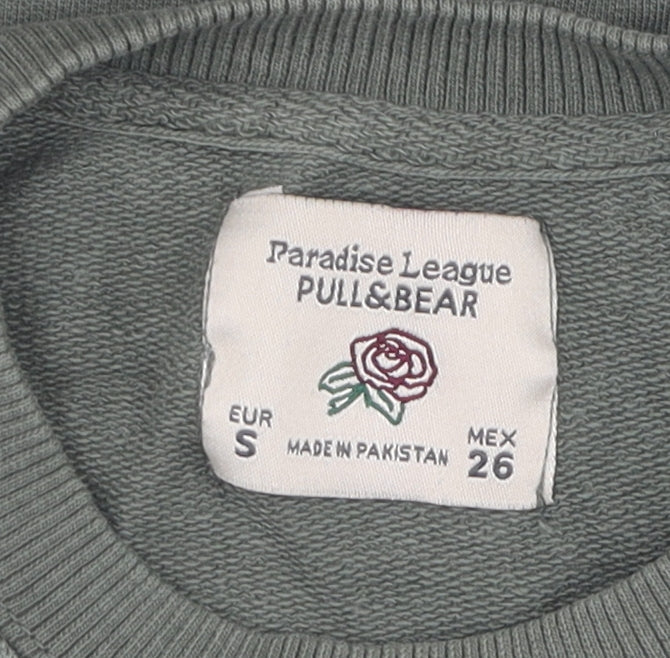 Womens UK Size 10 Pull&Bear Green Pullover Jumper