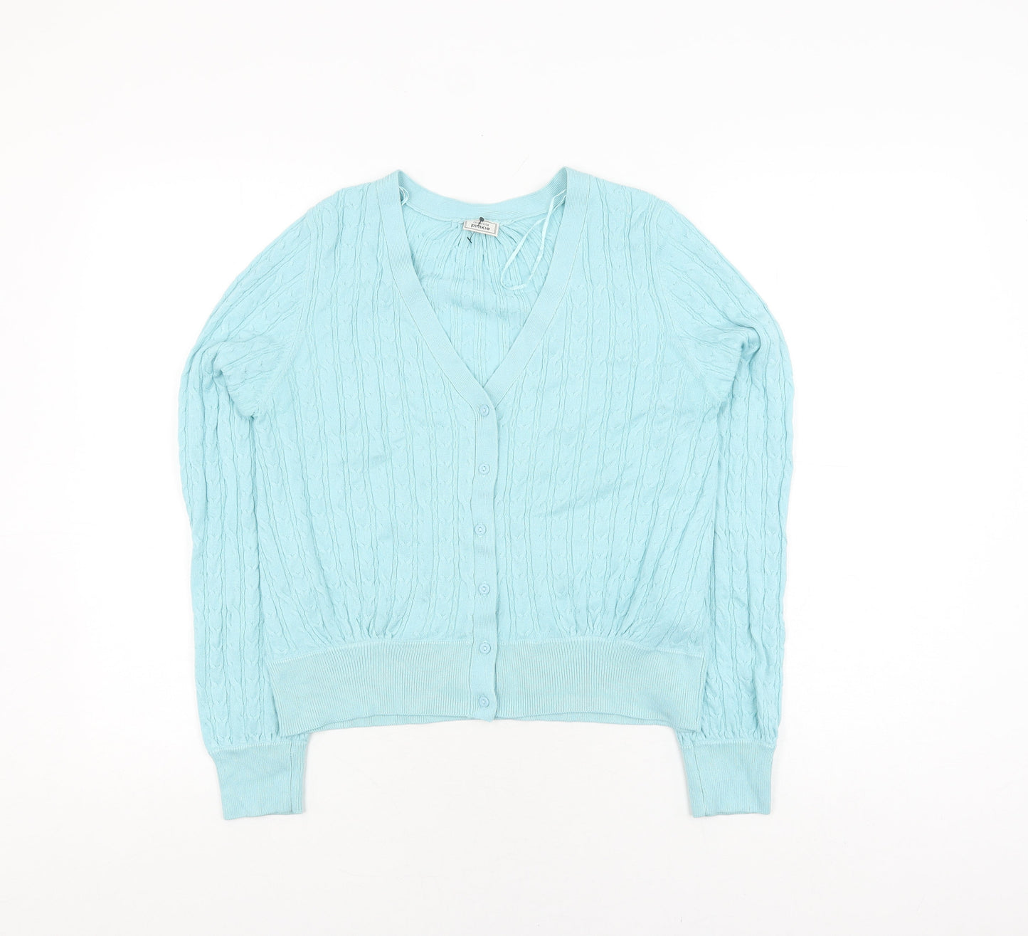 Womens UK Size M Pimkie Blue Cardigan Jumper