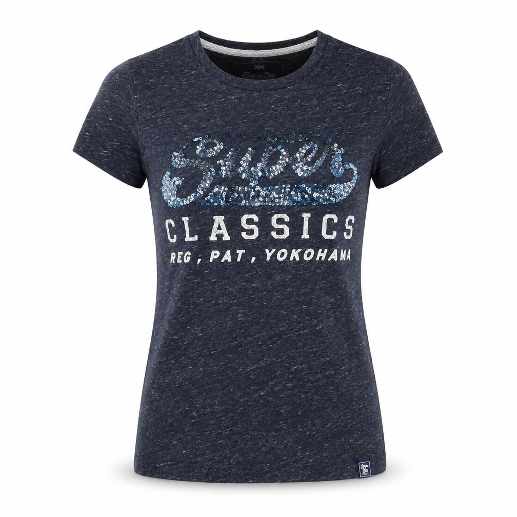 Womens UK Size S Superdry Blue  T-Shirt