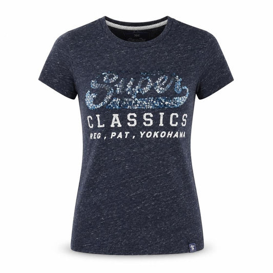 Womens UK Size S Superdry Blue  T-Shirt
