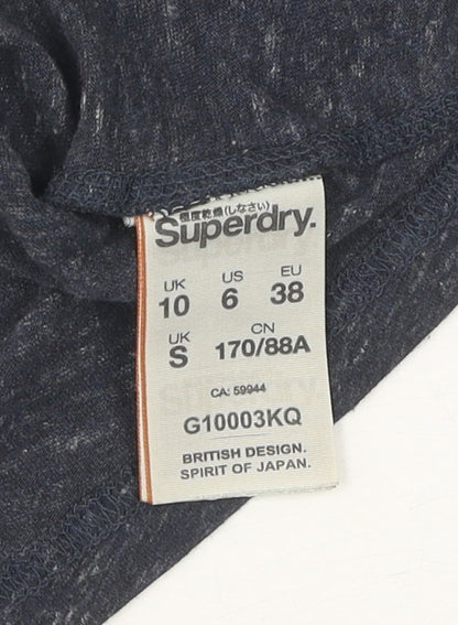 Womens UK Size S Superdry Blue  T-Shirt
