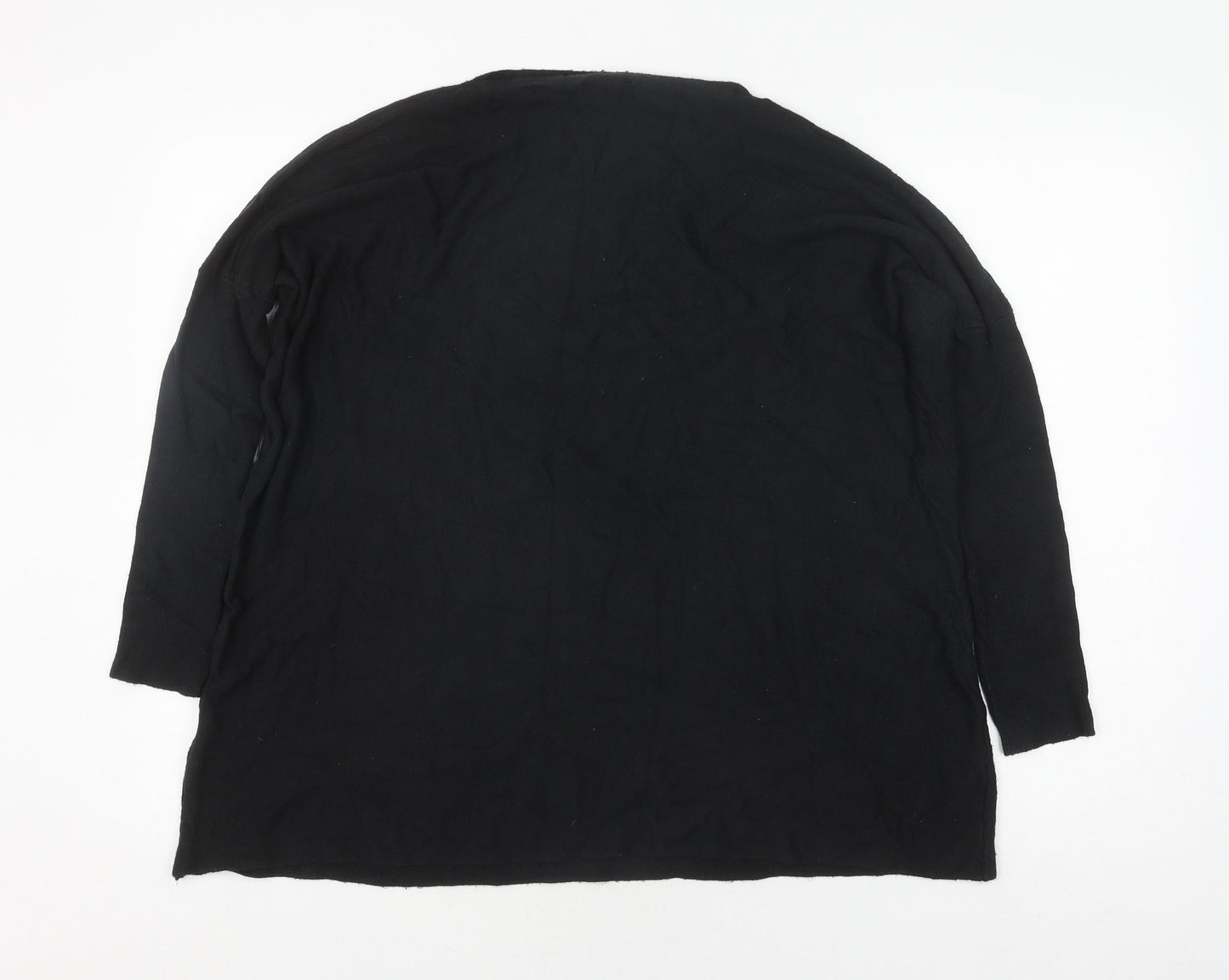 Womens UK Size L QED London Black Pullover Jumper