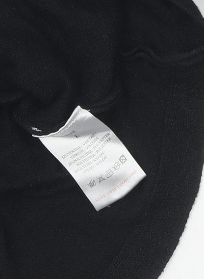 Womens UK Size L QED London Black Pullover Jumper