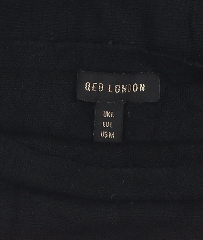Womens UK Size L QED London Black Pullover Jumper