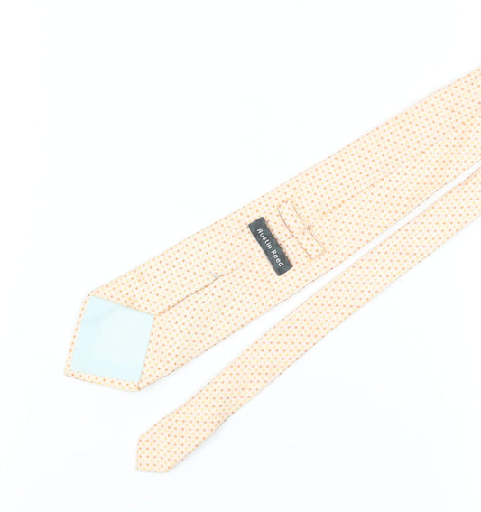 Austin Reed Men's Beige Geometric Silk Tie