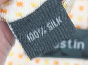 Austin Reed Men's Beige Geometric Silk Tie