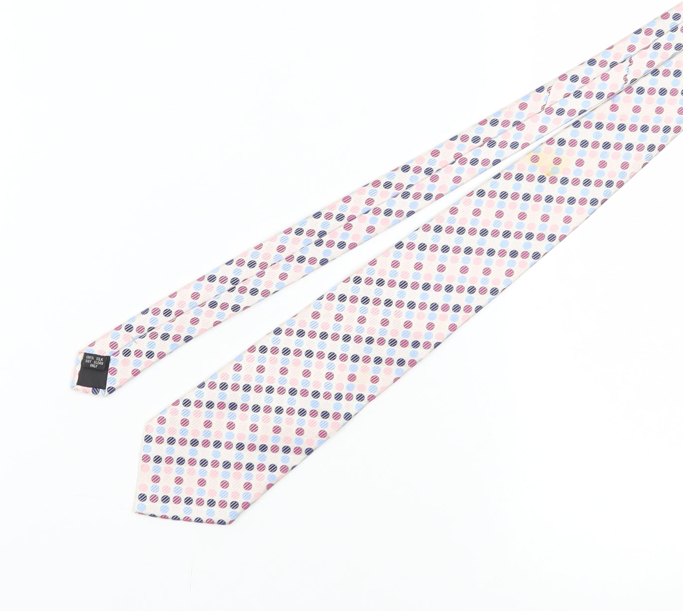 Pierre Cardin Men's Multicoloured Polka Dot Silk Tie