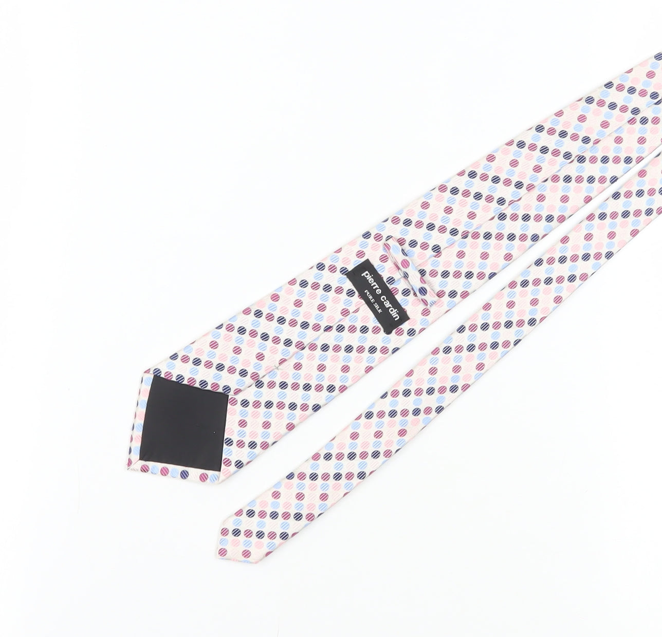 Pierre Cardin Men's Multicoloured Polka Dot Silk Tie