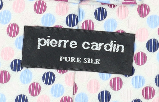 Pierre Cardin Men's Multicoloured Polka Dot Silk Tie
