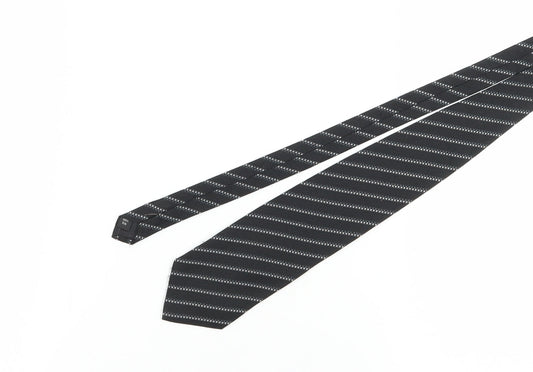 Thomas Nash Men's Black Striped Silk Tie