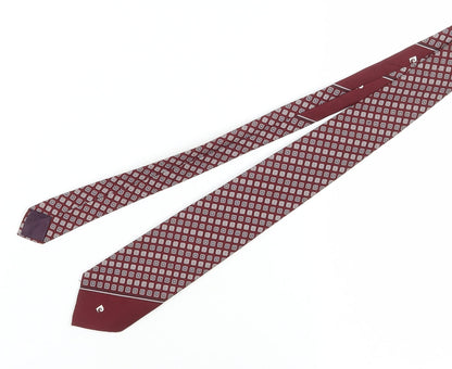 Pierre Cardin Men's Red Geometric Tie