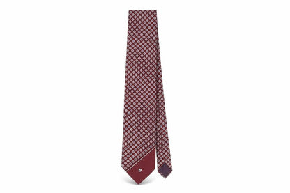 Mens Pierre Cardin Red Geometric 100% Polyester  Tie