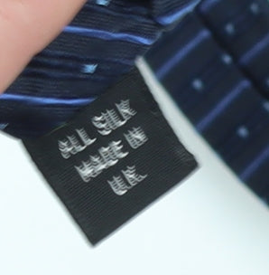 Van Heusen Men's Blue Striped Silk Tie