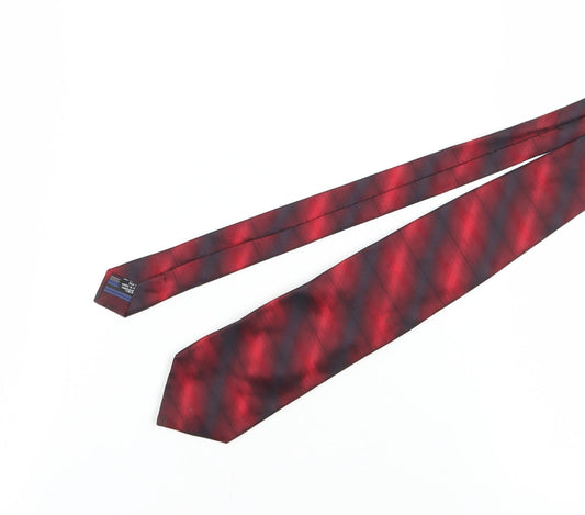 Kenzo Men's Red Plaid Silk Tie